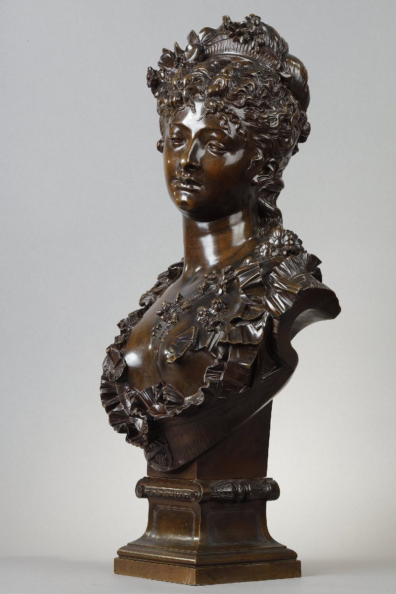 Jeune femme au diadème - Albert-Ernest CARRIER-BELLEUSE (1824-1887)-photo-4