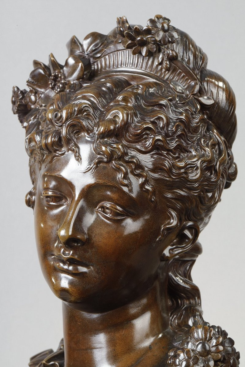 Jeune femme au diadème - Albert-Ernest CARRIER-BELLEUSE (1824-1887)-photo-5