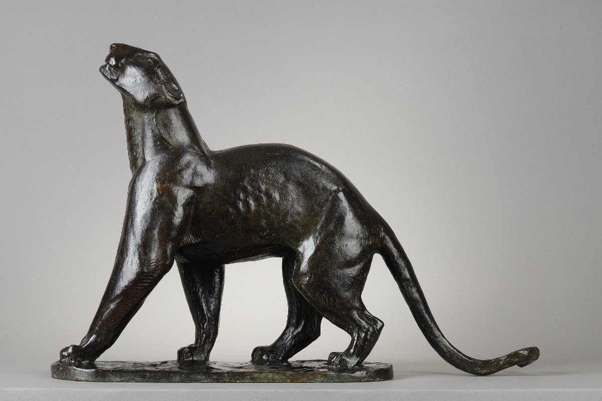 Panther Sniffing - Georges Guyot (1885-1972)