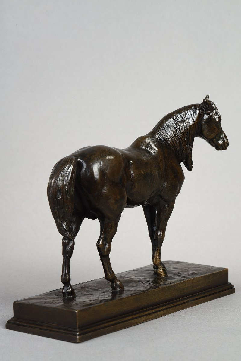 Half-blood Horse, Head Raised - Antoine-louis Barye (1796-1875)-photo-3