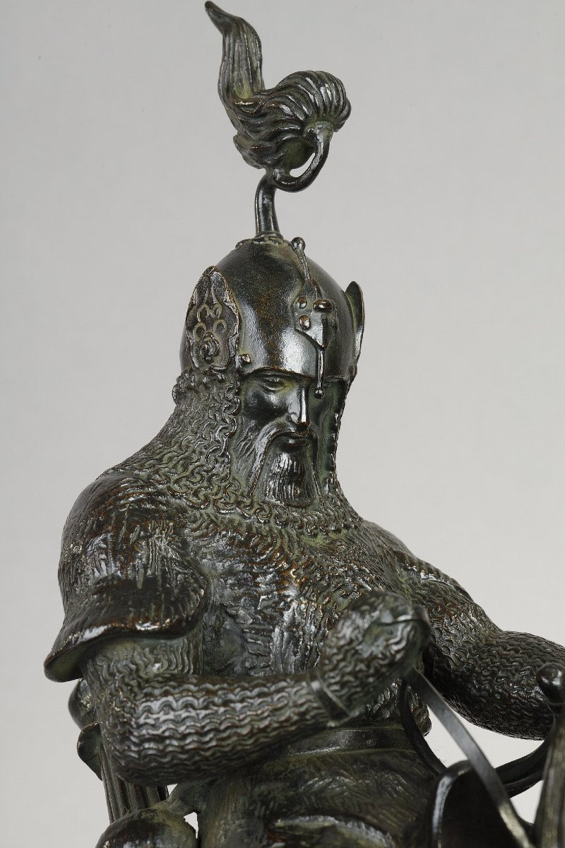 Tartar Warrior Stopping His Horse - Antoine-louis Barye (1796-1875)-photo-1