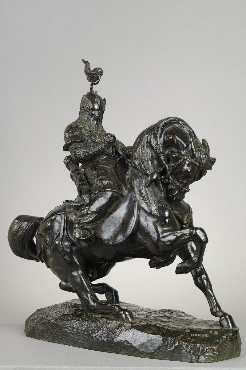 Tartar Warrior Stopping His Horse - Antoine-louis Barye (1796-1875)-photo-3