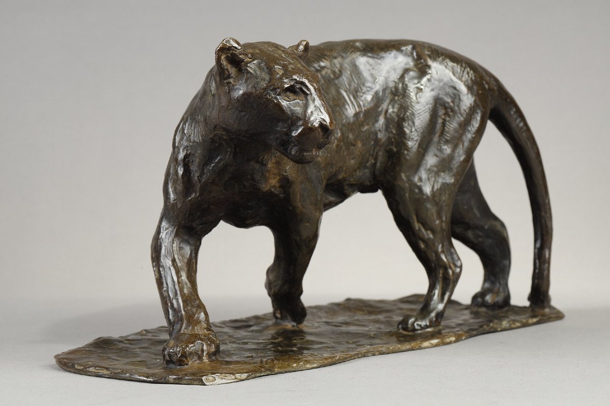 Lioness Turning - Roger Godchaux (1878-1958)-photo-2