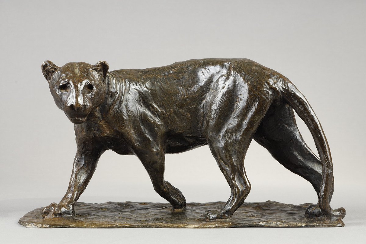 Lioness Turning - Roger Godchaux (1878-1958)