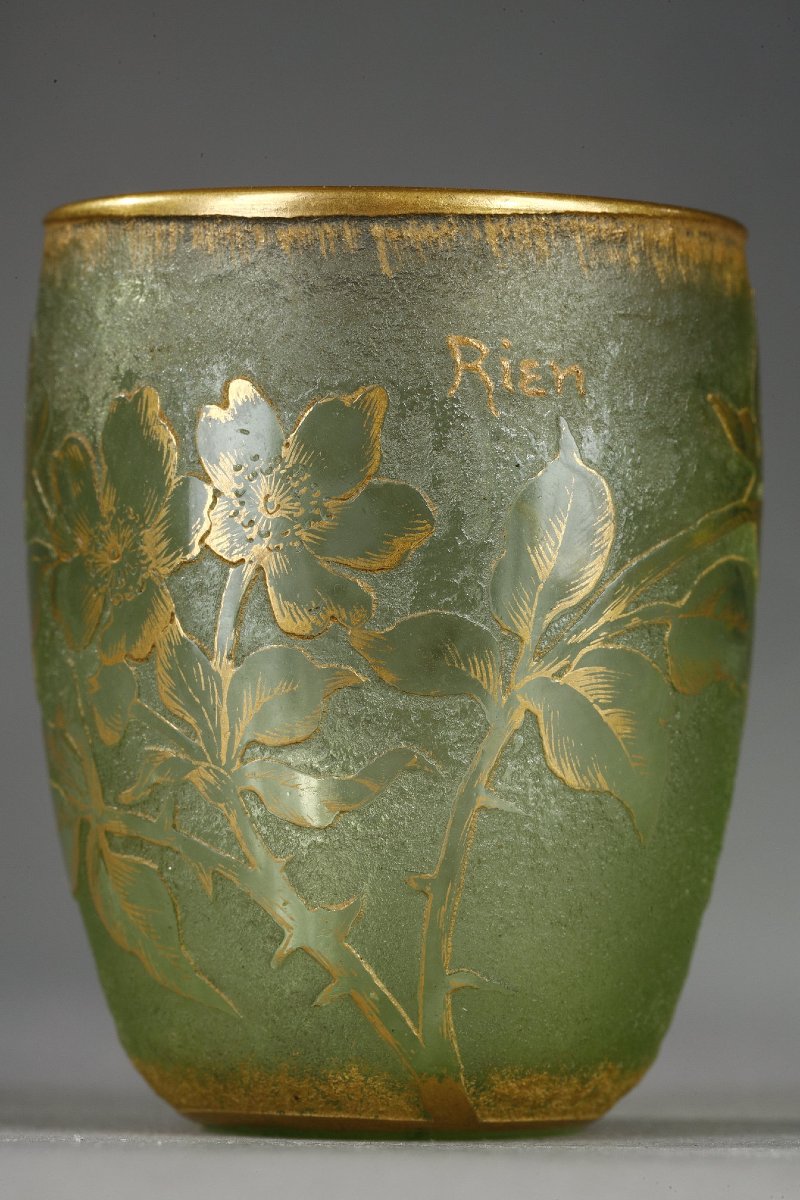 Miniature With Wild Roses - Daum