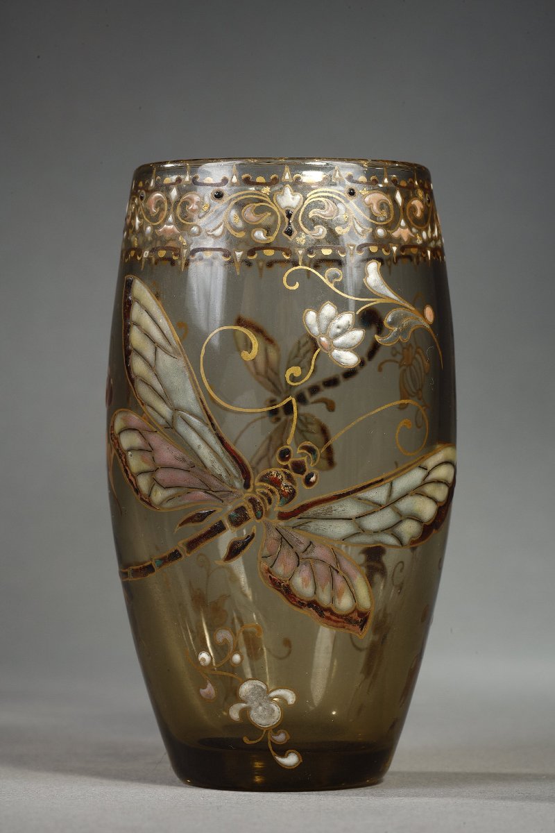 Cristallerie – Vase aux libellules - Emile GALLE (1846-1904)