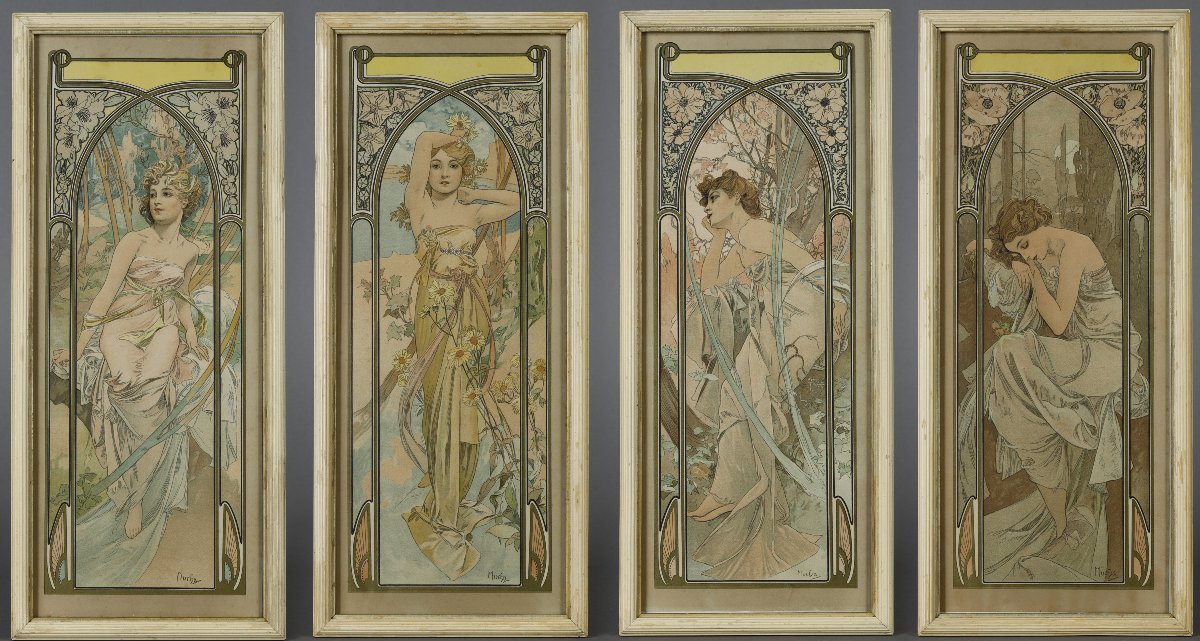 The Times Of The Day - Alphonse Mucha (1860–1939)