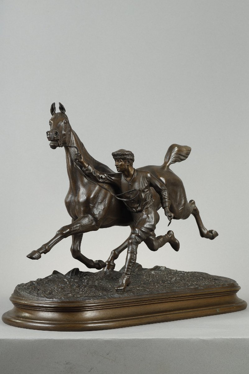 Horse Training With Its Stable Lad - Comte Du Passage (1838–1909)-photo-3