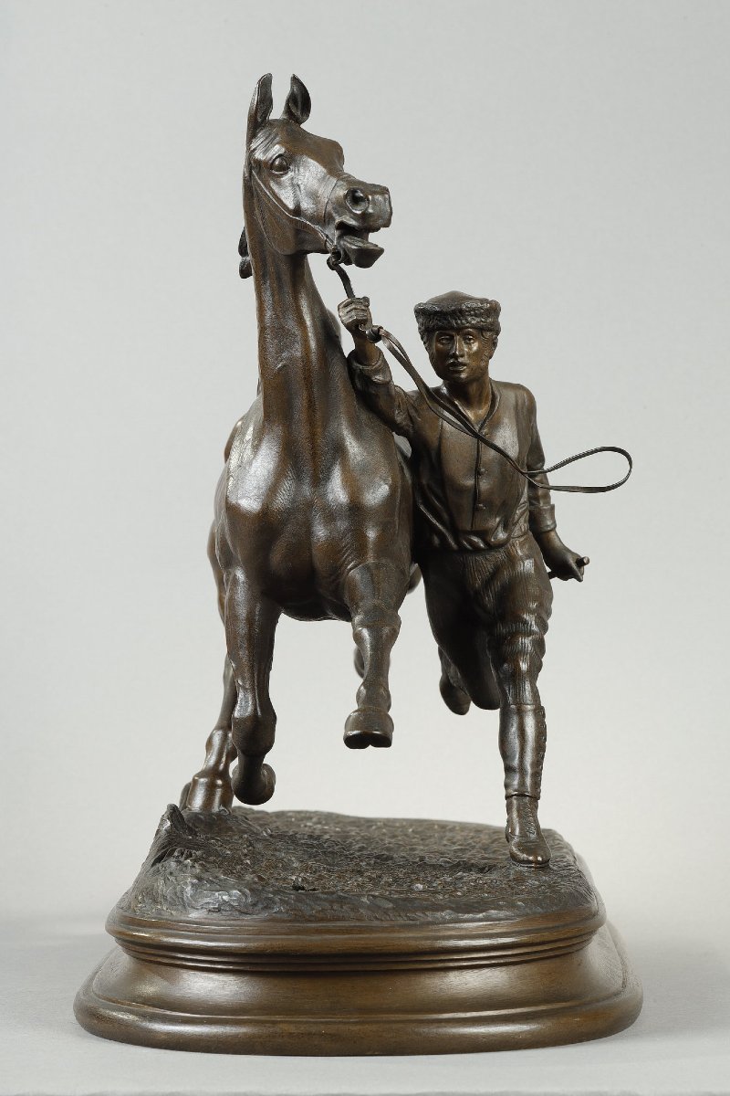 Horse Training With Its Stable Lad - Comte Du Passage (1838–1909)-photo-7
