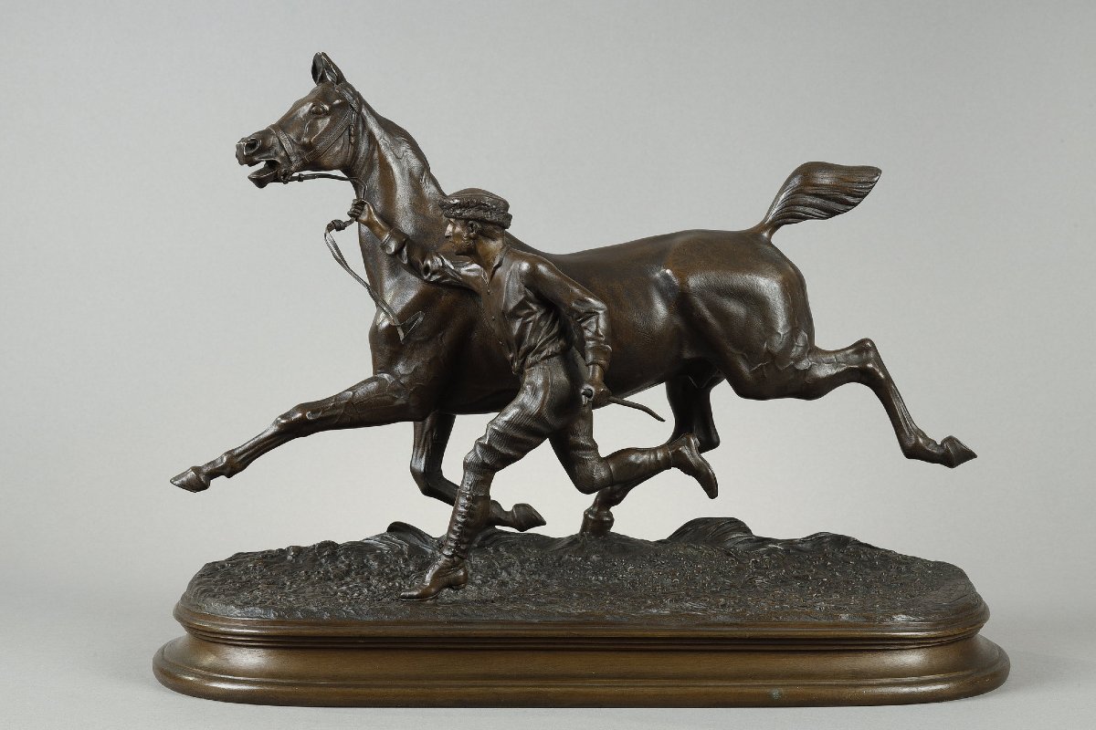 Horse Training With Its Stable Lad - Comte Du Passage (1838–1909)