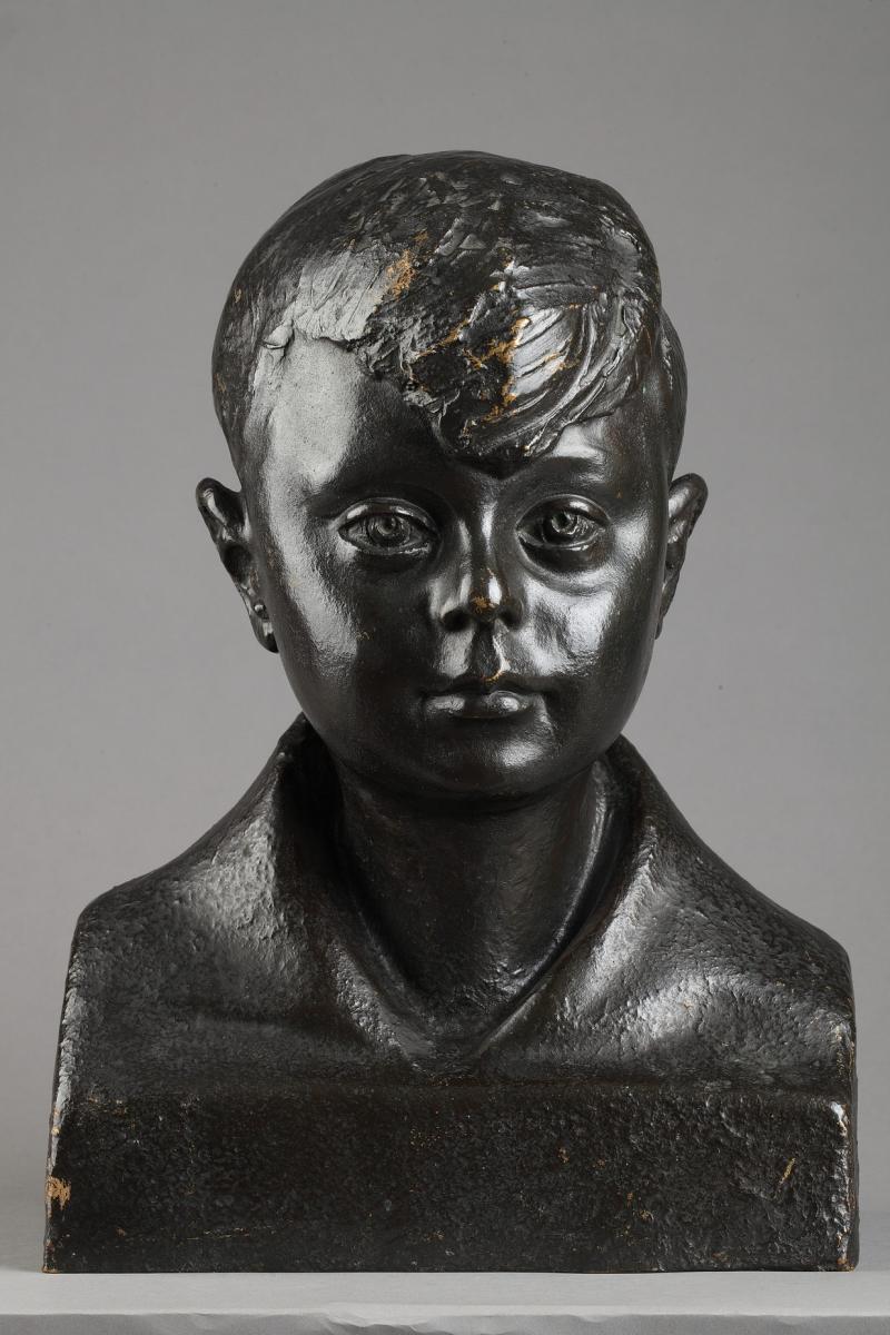 Bust Of A Child - Pedro Meylan (1890-1954)