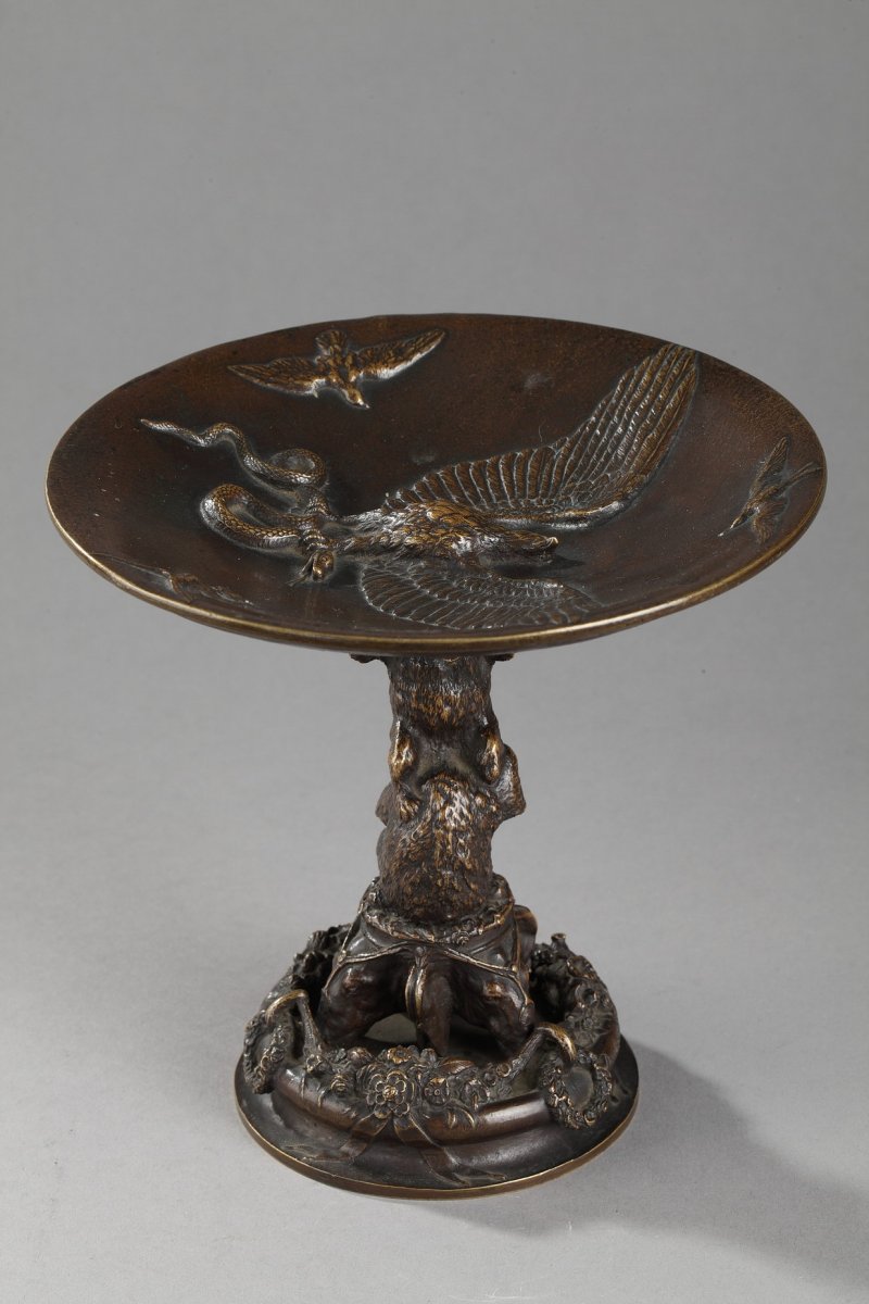 Coupe Aux éléphants, Ours Et Aigle - Christophe Fratin (1801-1864)