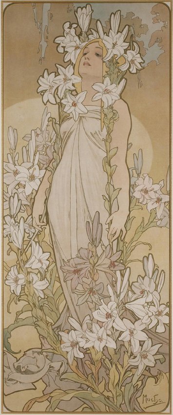 The Rose And The Lily - Alphonse Mucha (1860-1939)-photo-3