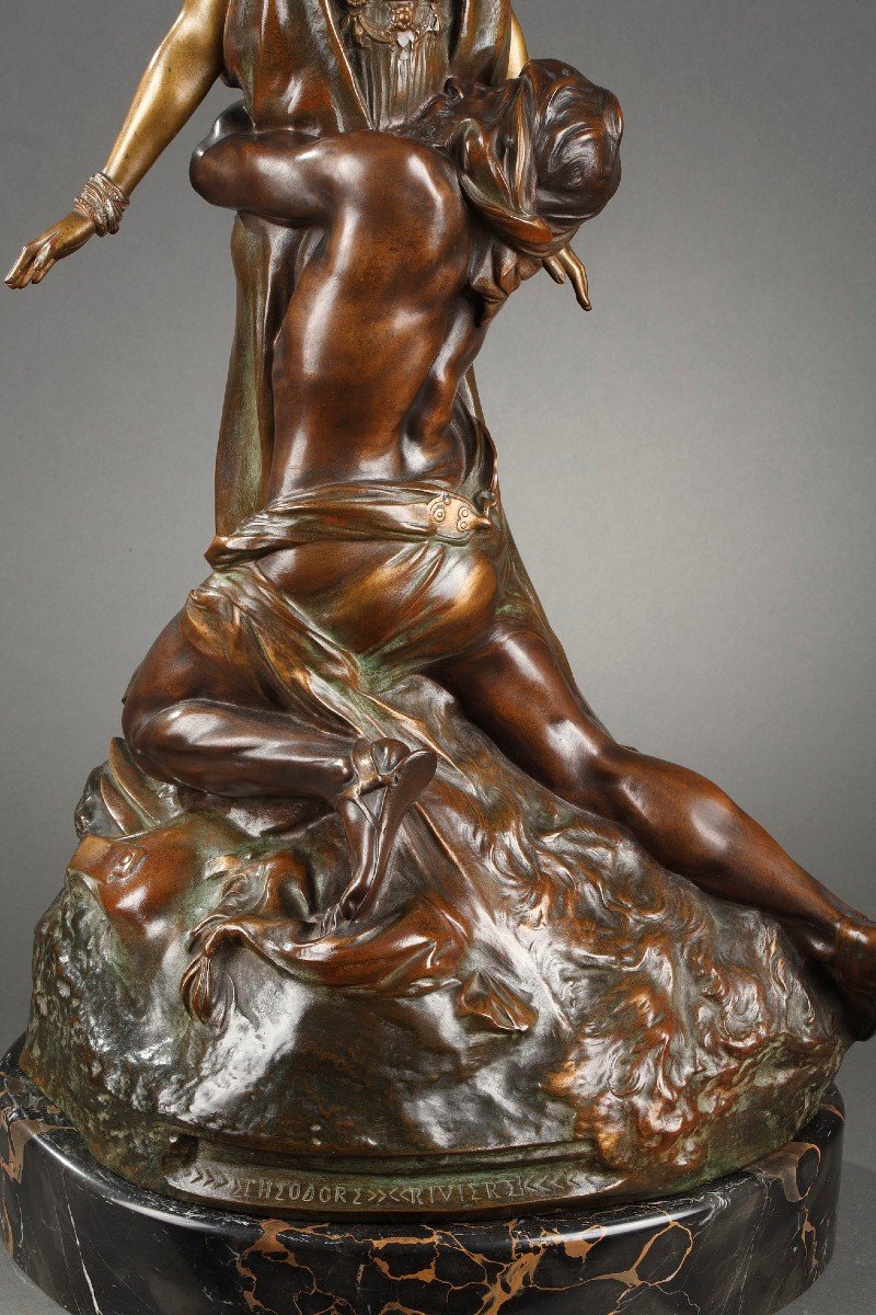 "Salammbô chez Mathô, Je t’aime ! Je t’aime" - Théodore RIVIERE (1857-1912)-photo-3