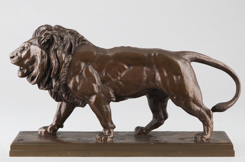 Lion qui marche - Antoine-louis Barye (1796-1875)-photo-2