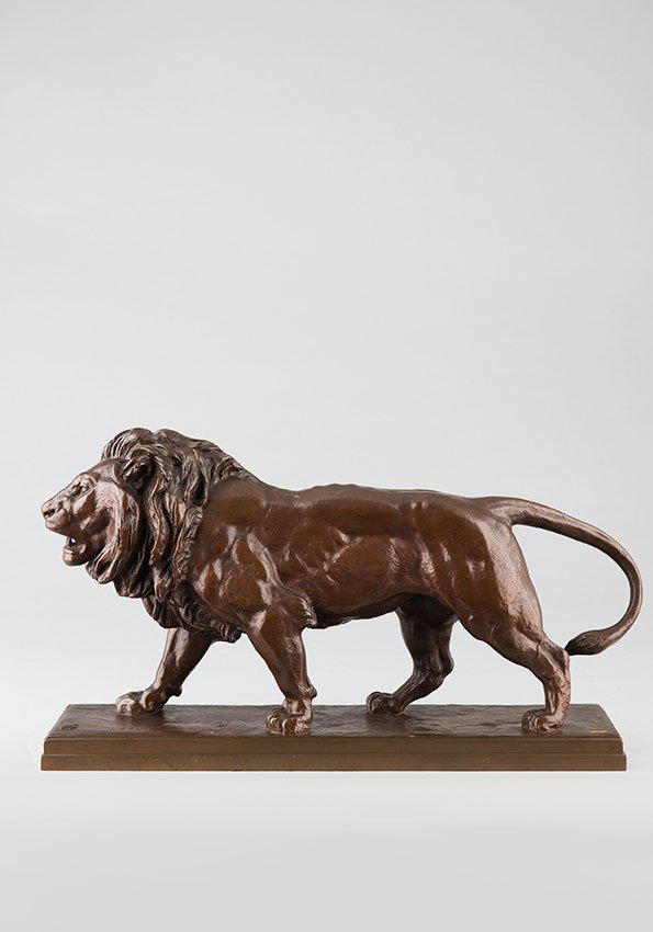 Lion qui marche - Antoine-louis Barye (1796-1875)