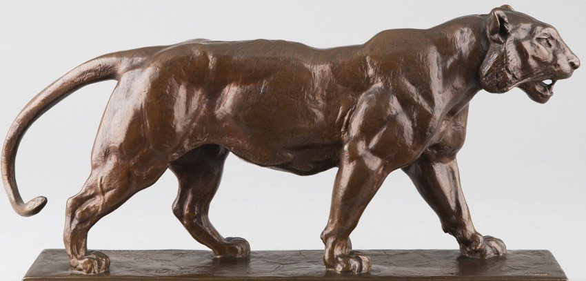 Walking Tiger - Antoine-louis Barye (1796-1875)-photo-2