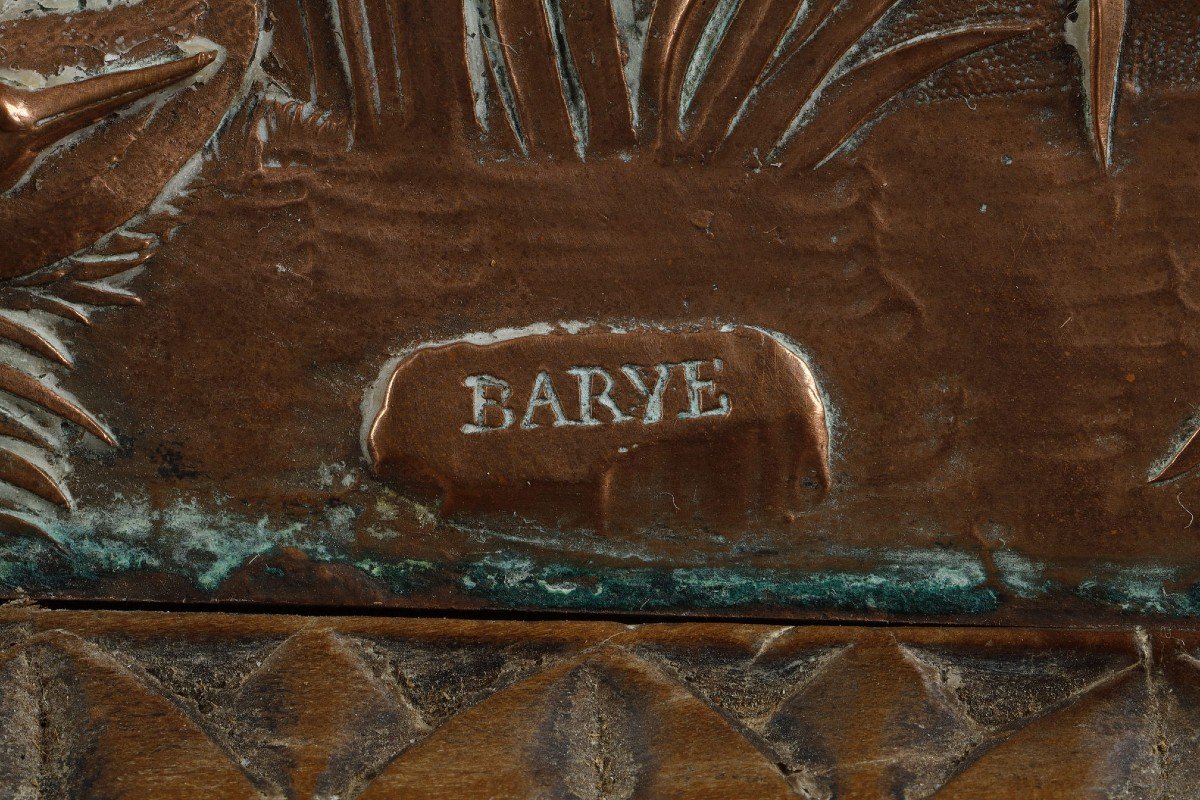 Paire de Bas-reliefs - Antoine-Louis Barye (1796-1875)-photo-1