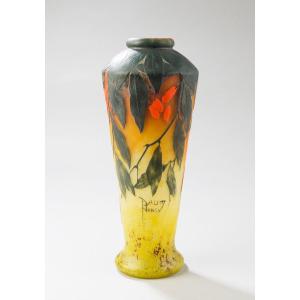 Vase aux Baies de Cornouiller - Daum