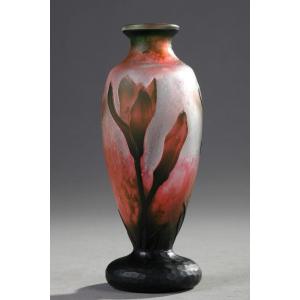 Vase With Colchiques - Daum