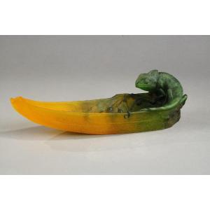 Pin Tray With Chameleon - Almaric Walter (1870-1959) For Daum