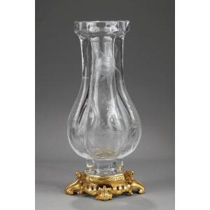 Swan Vase - Escalier De Cristal (19th Century)