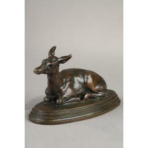 Daine couchée - Antoine-Louis BARYE (1796-1875)