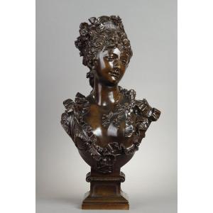 Jeune femme au diadème - Albert-Ernest CARRIER-BELLEUSE (1824-1887)