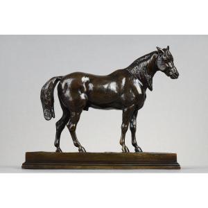 Cheval "Demi-sang tête levée" - Antoine-Louis BARYE (1796-1875)