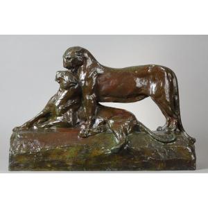 Two Panthers - Maximilien Fiot (1886-1953)