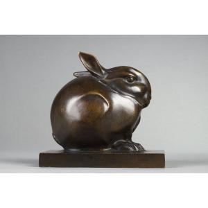 Rabbit In A Ball On A Base - Edouard-marcel Sandoz (1881–1971)