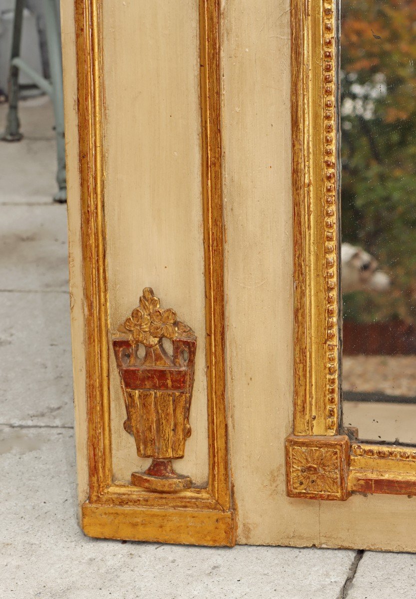 Large 18th Century Trumeau Mirror-photo-6