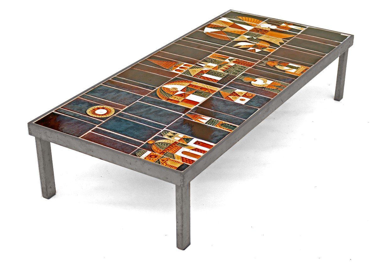Roger Capron (1922-2006) Large Coffee Table-photo-4