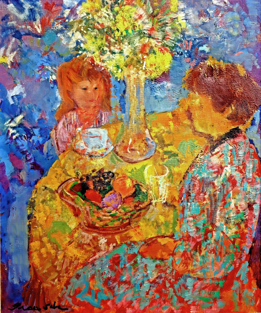 Emilio Grau Sala (1911-1975) Woman And Child-photo-4