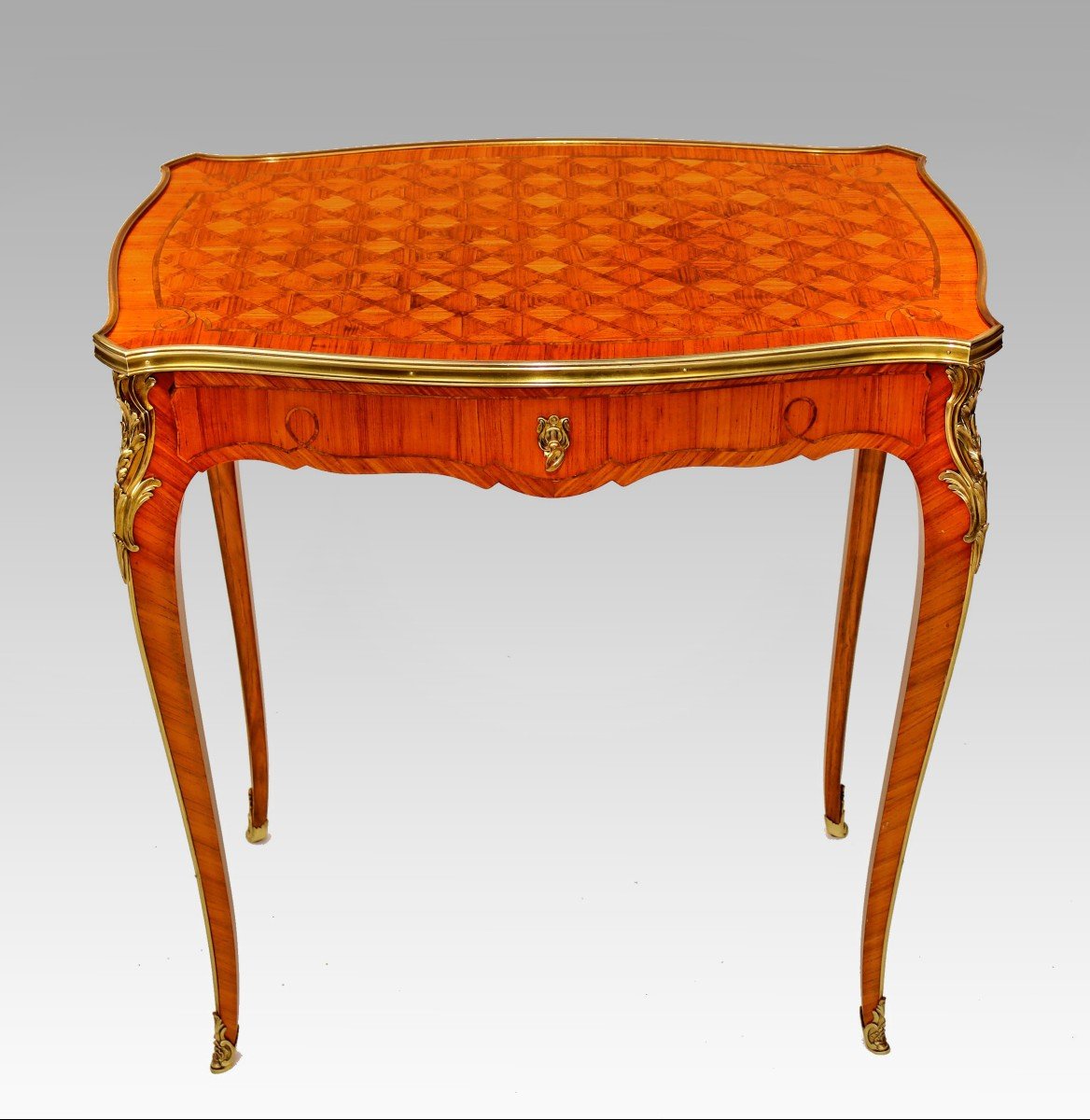 Maison Krieger Louis XV Marquetry Table-photo-2