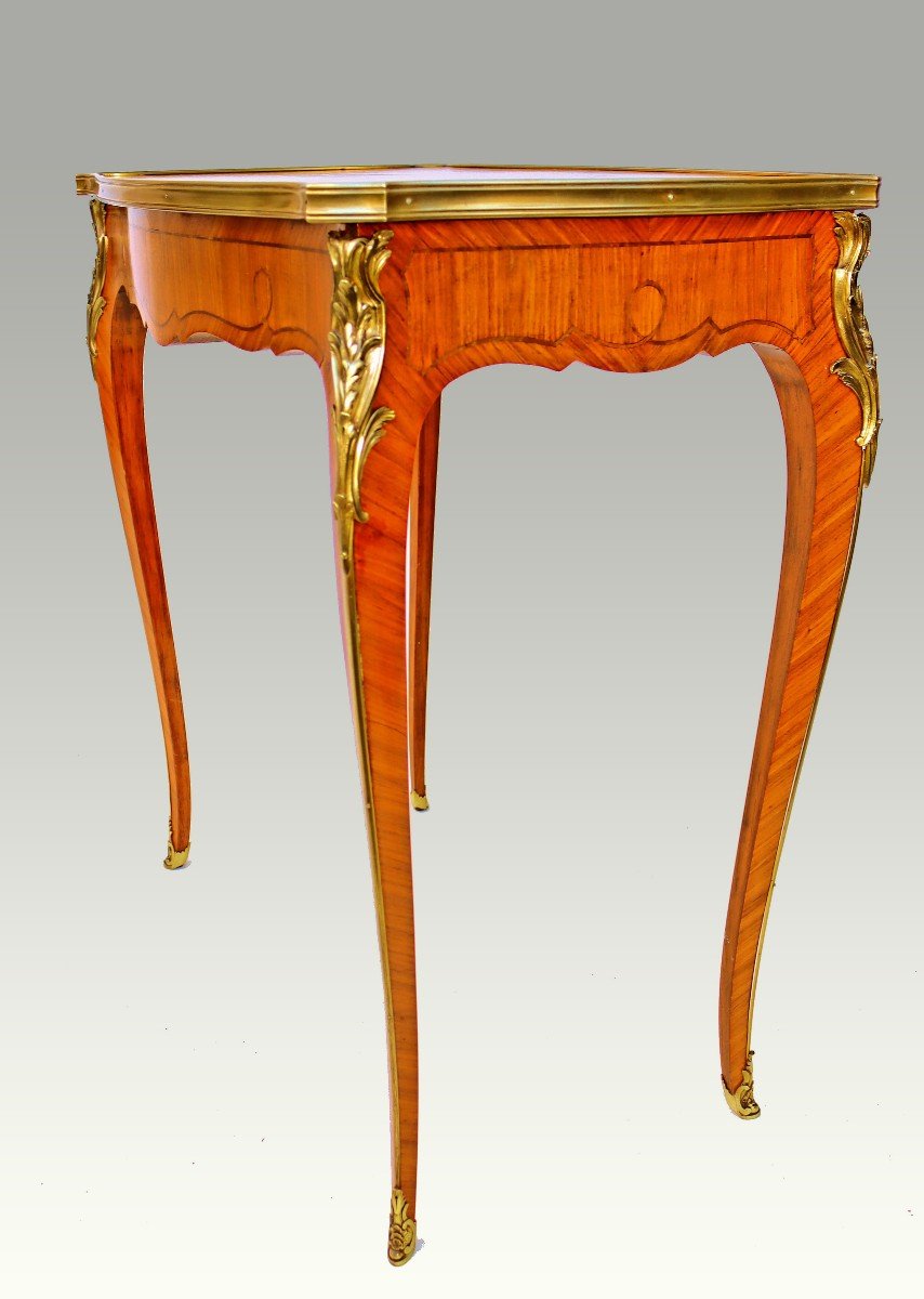 Maison Krieger Louis XV Marquetry Table-photo-3