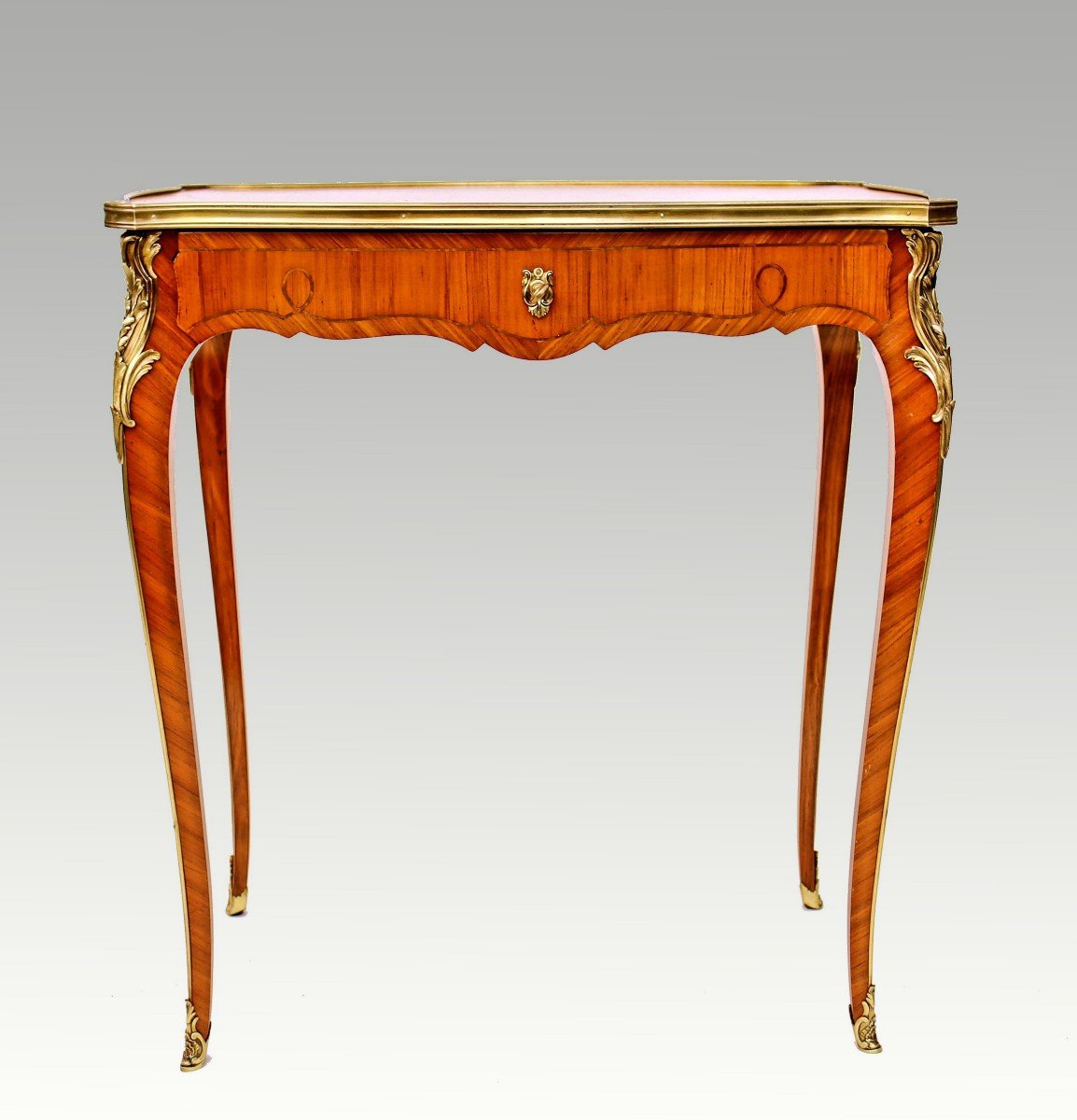 Maison Krieger Louis XV Marquetry Table-photo-4