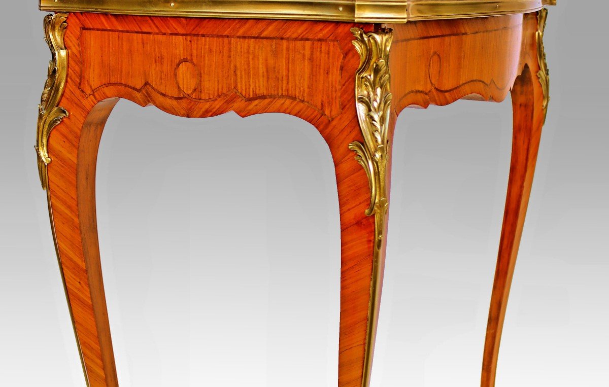 Maison Krieger Louis XV Marquetry Table-photo-4