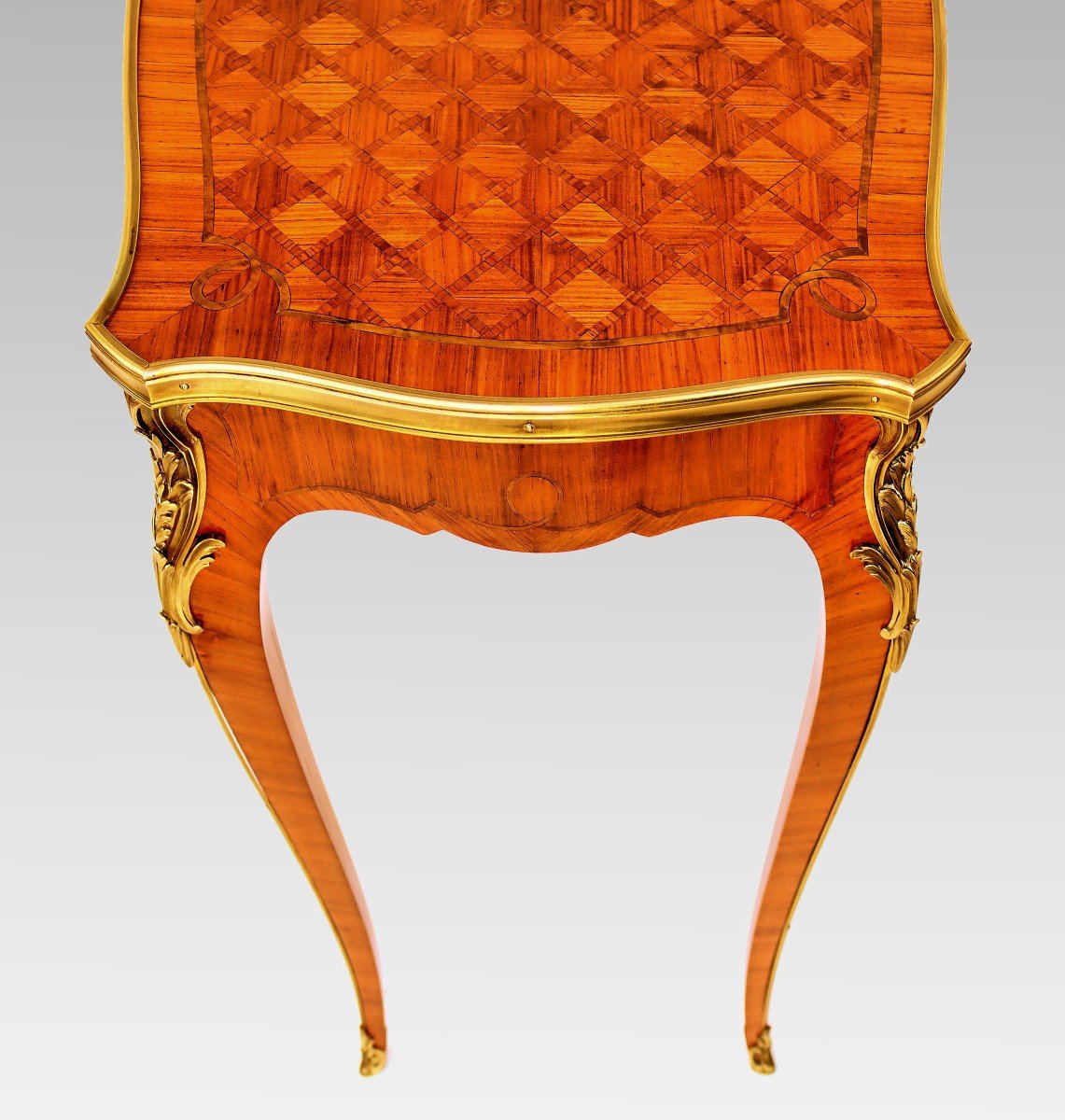 Maison Krieger Louis XV Marquetry Table-photo-6