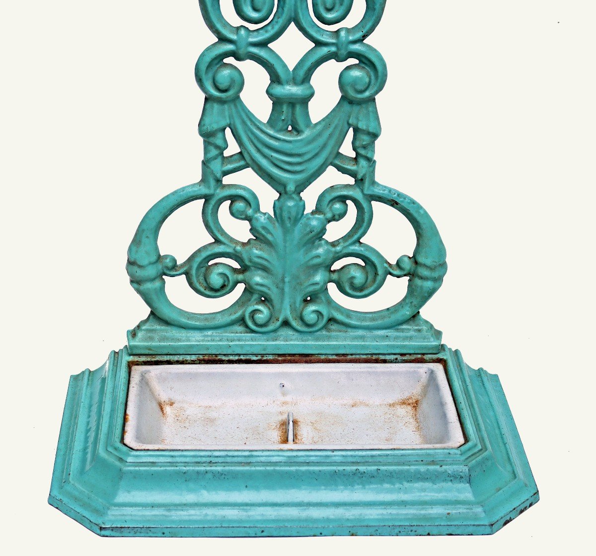 Umbrella Stand 1900 In Enameled Cast Iron-photo-3