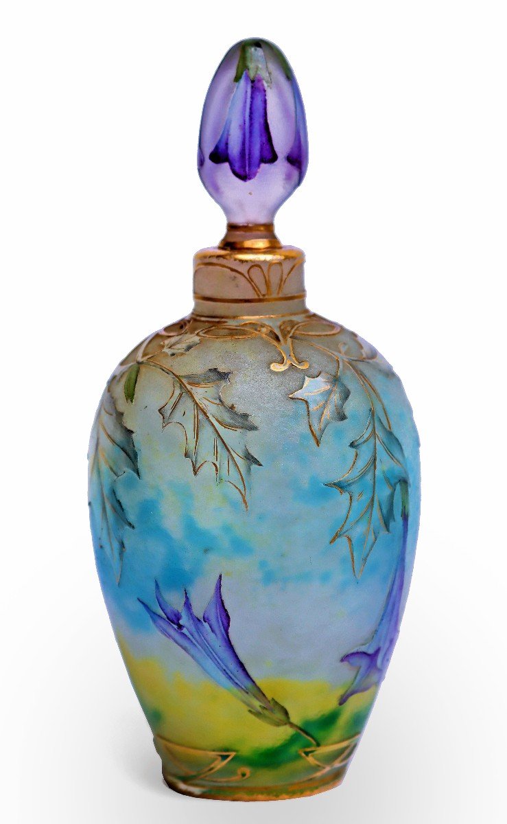 Daum☨Nancy Flacon "Daturas" Art Nouveau XIXe-photo-3