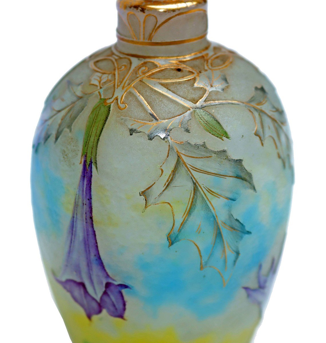 Daum☨Nancy Flacon "Daturas" Art Nouveau XIXe-photo-4