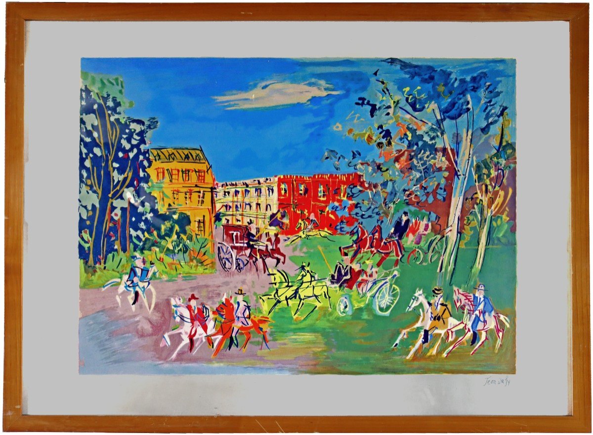 Jean Dufy (1877-1953) Grande Estampe En Couleur