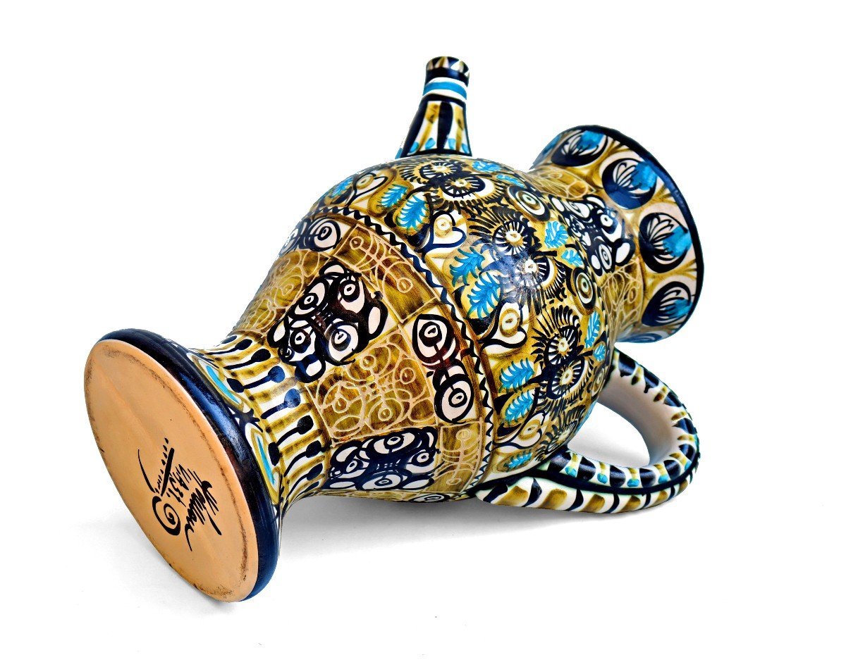 Quimper Keraluc Large Vase By André Horellou (1943-2011)-photo-1