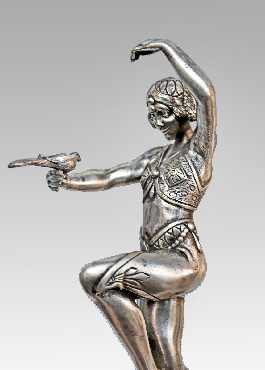 Samuel Lipchytz (1880-1943) Large Art Deco Bronze-photo-1