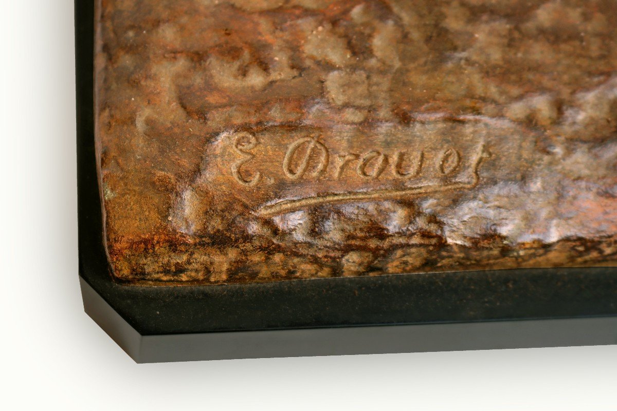Edouard DROUOT (1859-1945) Bronze Orientaliste-photo-6