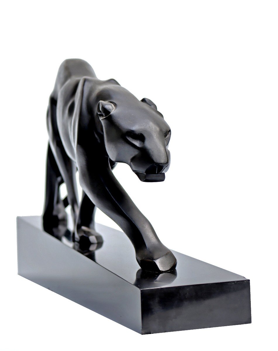 M. PROST (1894-1967) Grand Bronze Animalier Art Déco 1930-photo-4