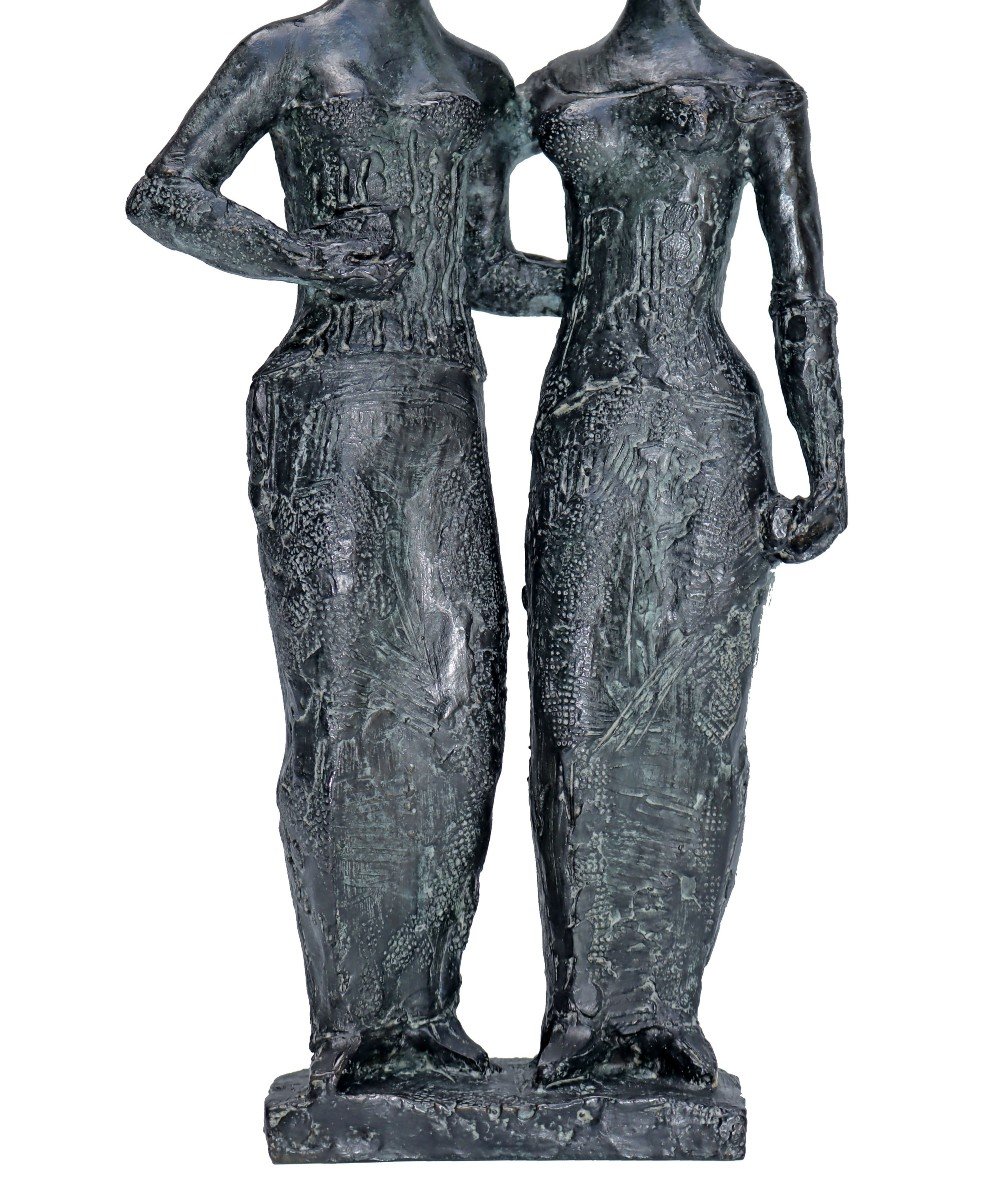 Antoniucci VOLTI (1915-1989) Bronze "Les Parisiennes" 2/8-photo-3