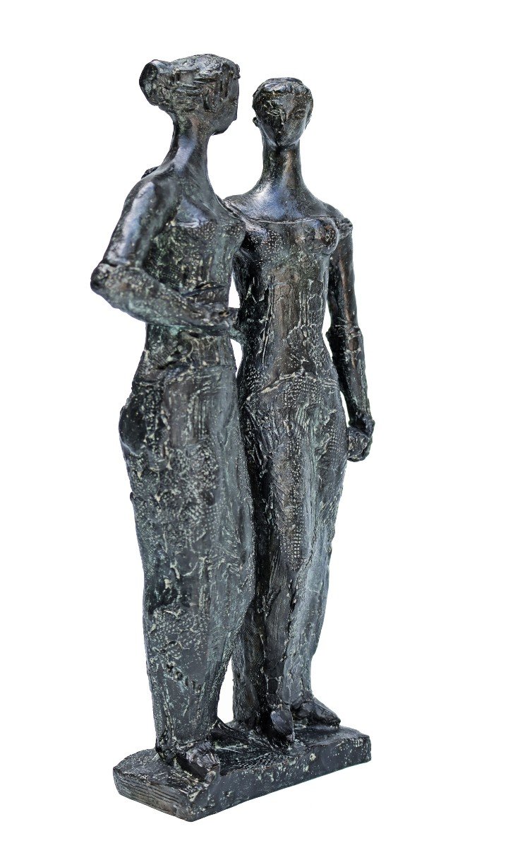 Antoniucci VOLTI (1915-1989) Bronze "Les Parisiennes" 2/8-photo-4