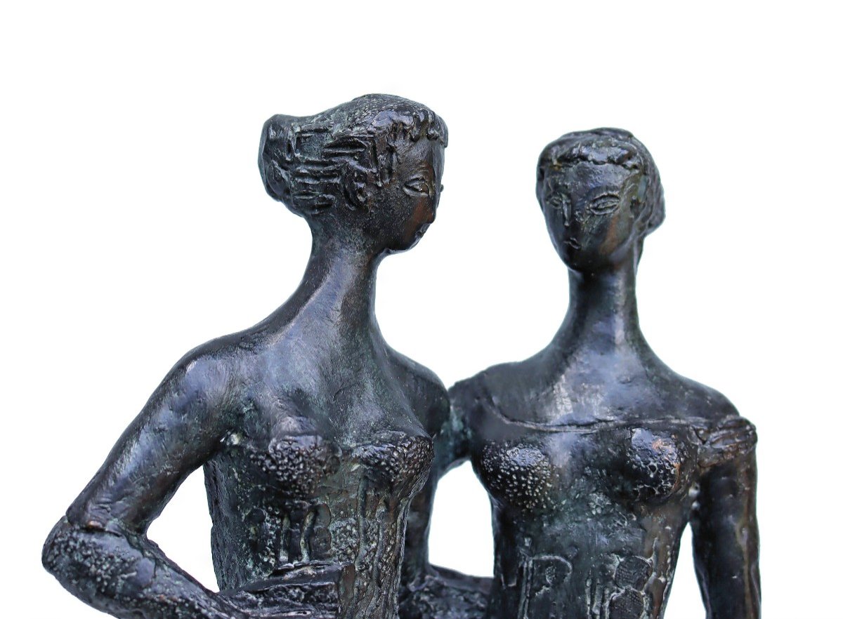 Antoniucci VOLTI (1915-1989) Bronze "Les Parisiennes" 2/8-photo-2